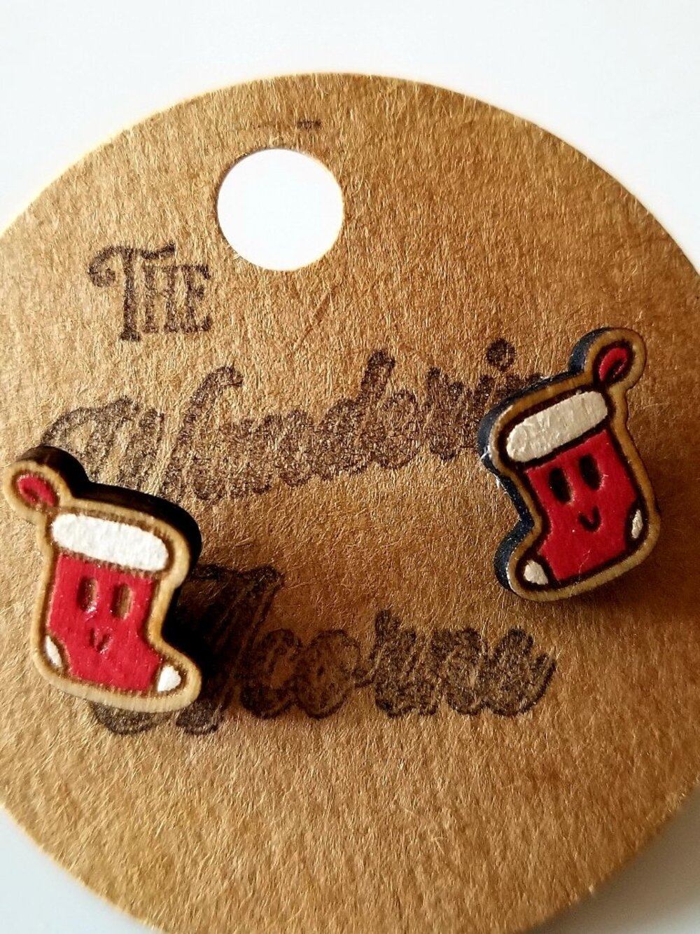 Tiny Christmas Stocking Earrings NEW